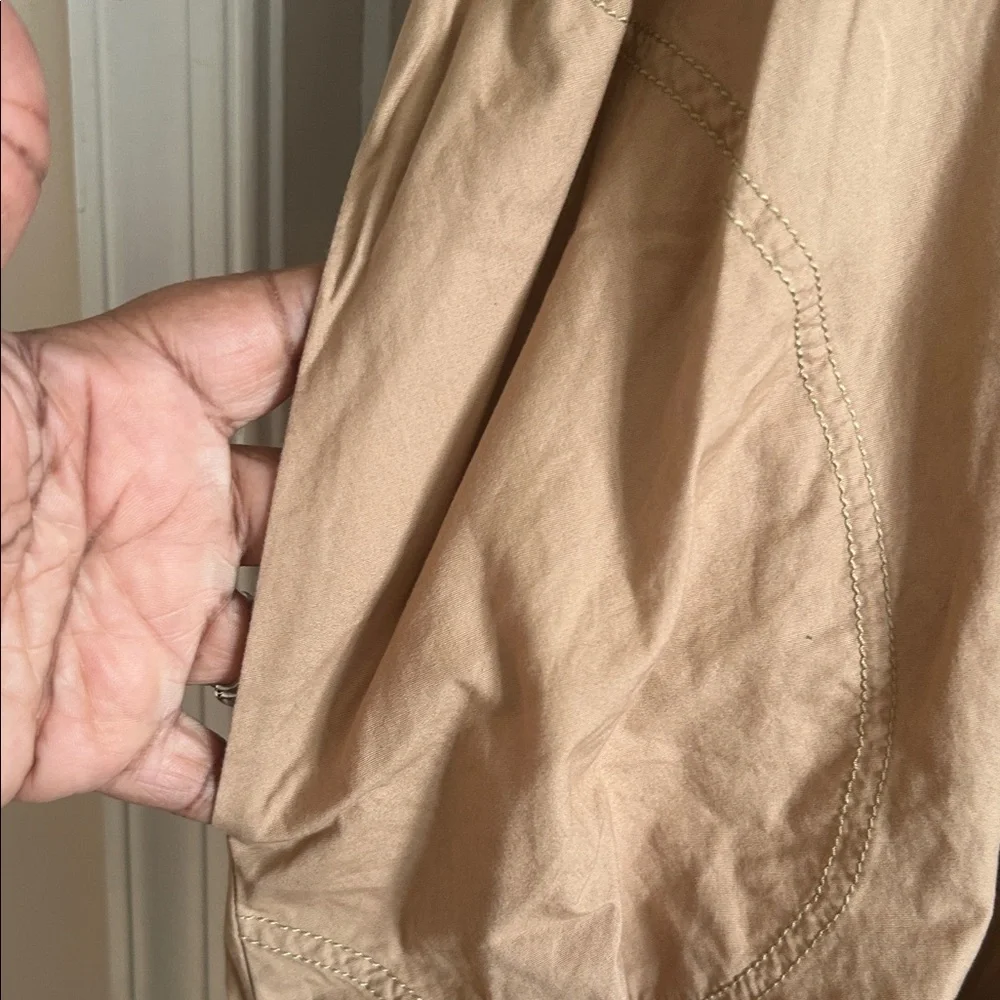 Sailor Collar Tie-Front Mini Dress in Tan - Picture 9 of 13